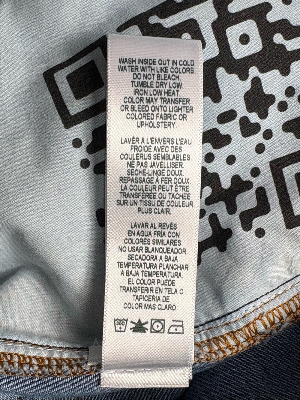 NWT FRAME The Baggy Cargo Jeans Medium Blue Wash Size 25 Cotton Lyocell *Read - Picture 11 of 13
